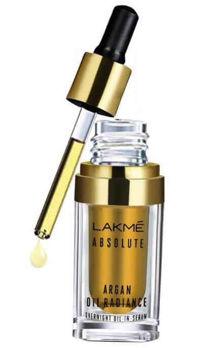 Lakme Absolute Argan Oil Radiance Overnight Oil-In-Serum