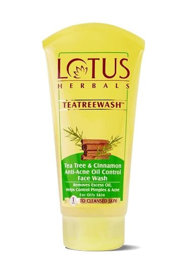 Lotus Herbals Tea Tree & Cinnamon Anti-Acne Oil Control Face Wash