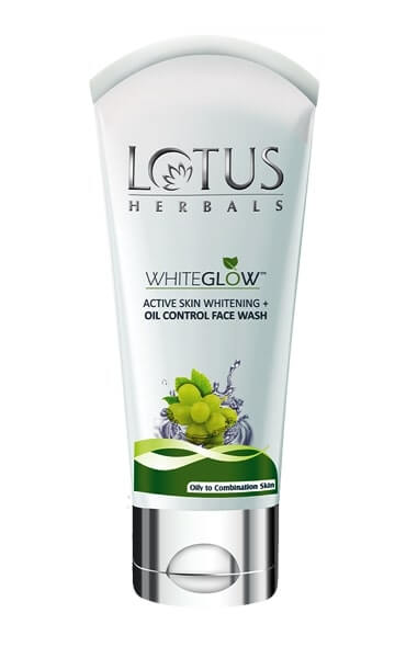 Lotus Herbals Whiteglow Active Skin Whitening Oil Control Face Wash