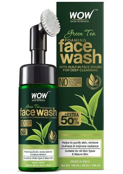 WOW Skin Science Green Tea Foaming Face Wash
