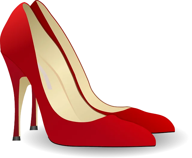 Red heel sandal